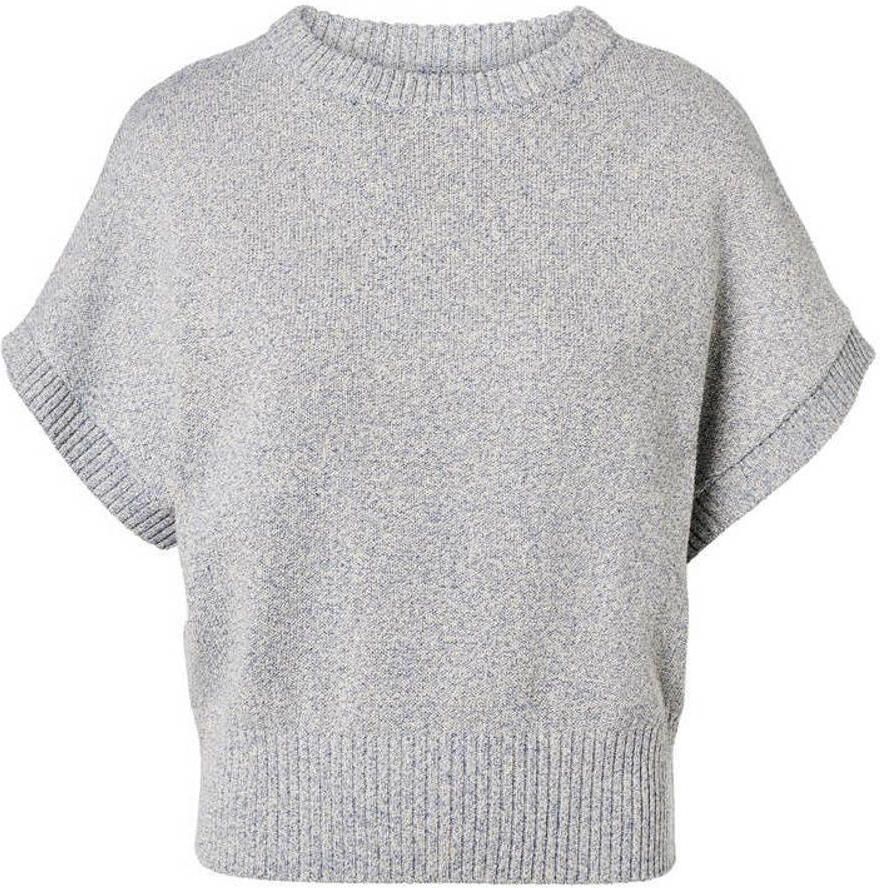 Mart Visser top met lurex grijsblauw - Foto 2