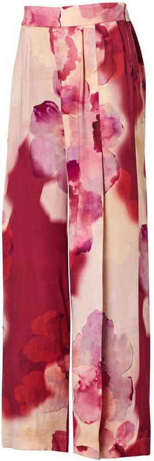 Mart Visser wide leg high waist gebloemde broek roze - Foto 2