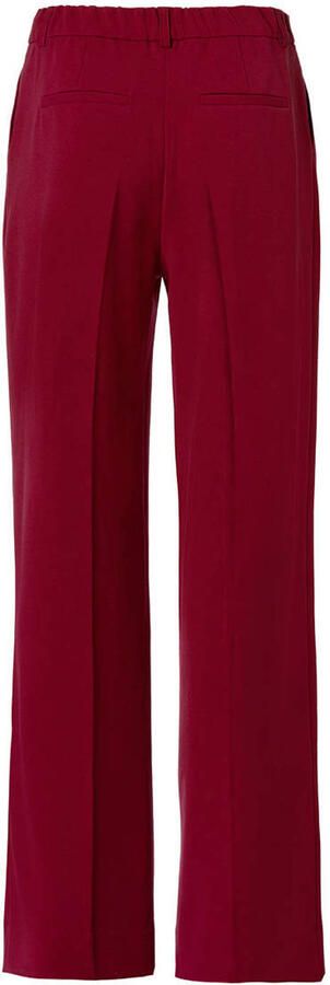 Mart Visser wide leg high waist pantalon donkerrood - Foto 2