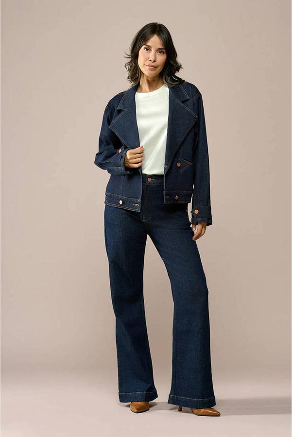 Mart Visser X Caroline Tensen high waist flared jeans dark blue denim