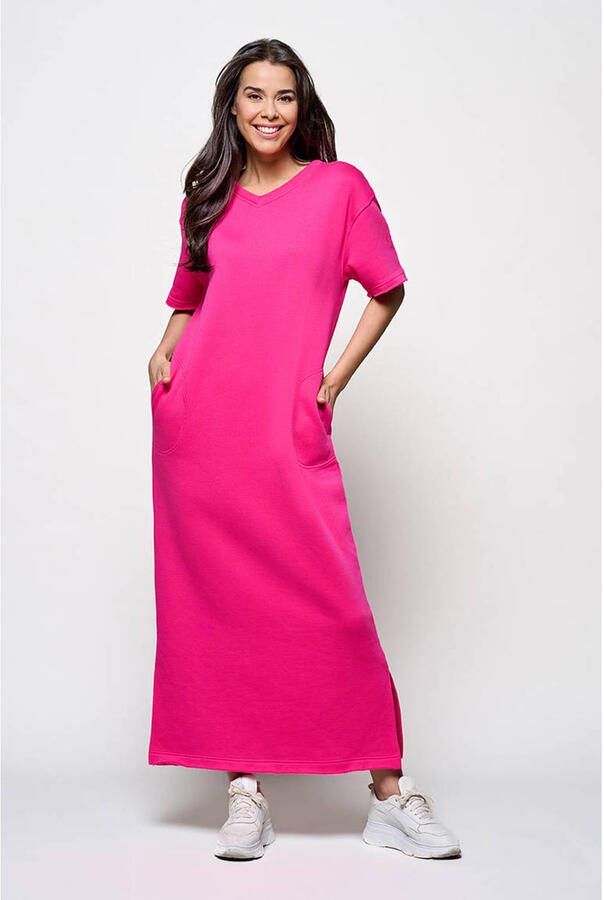 Mart Visser X Caroline Tensen maxi jurk fuchsia