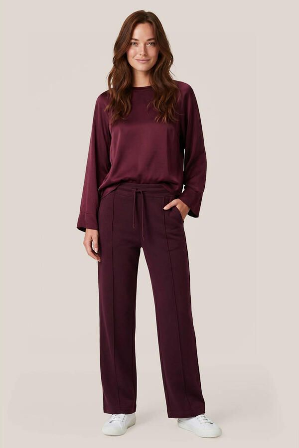 Mart Visser X Caroline Tensen straight leg broek donkerrood