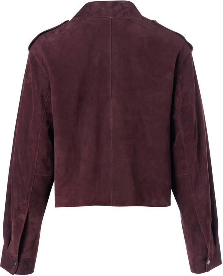 Mart Visser X Caroline Tensen suède jas aubergine - Foto 2