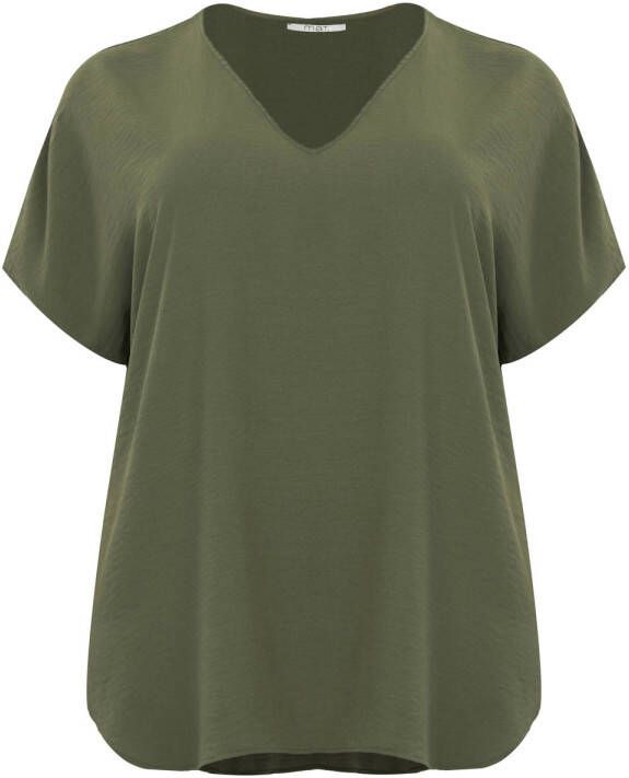 Mat Fashion blousetop kaki