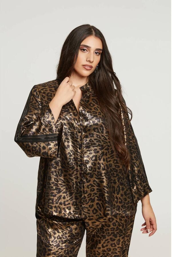 Mat Fashion blouse goud