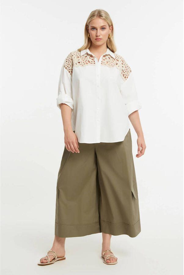 Mat Fashion blouse wit gehaakt - Foto 2