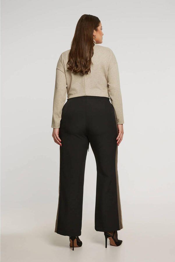 Mat Fashion flared regular waist broek zwart - Foto 2