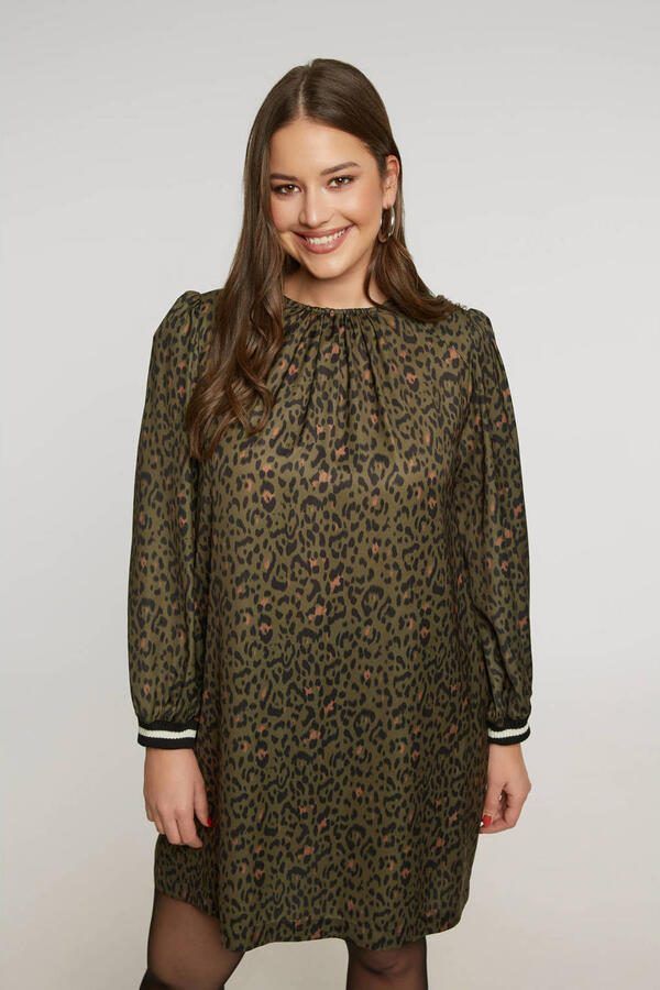 Mat Fashion korte jurk groen
