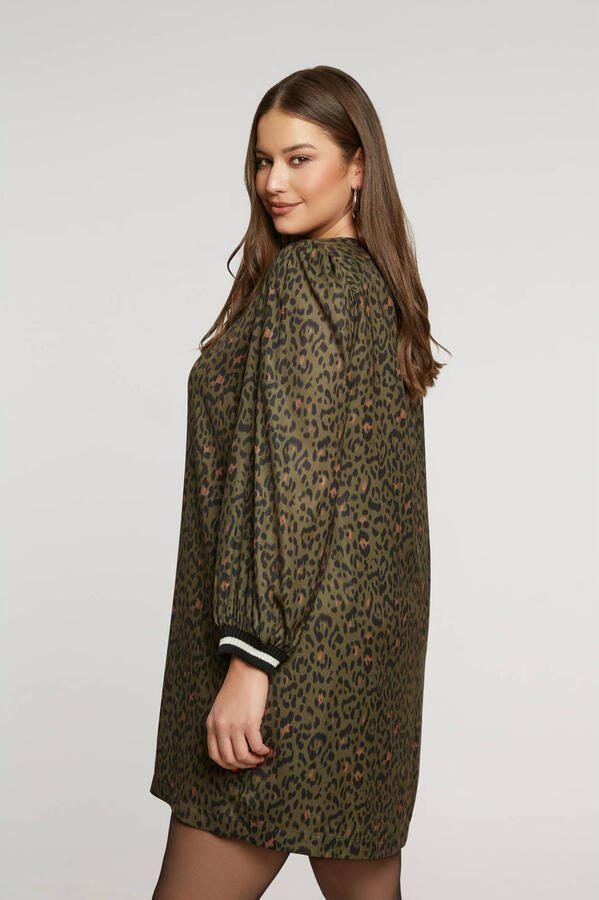 Mat Fashion korte jurk groen - Foto 3