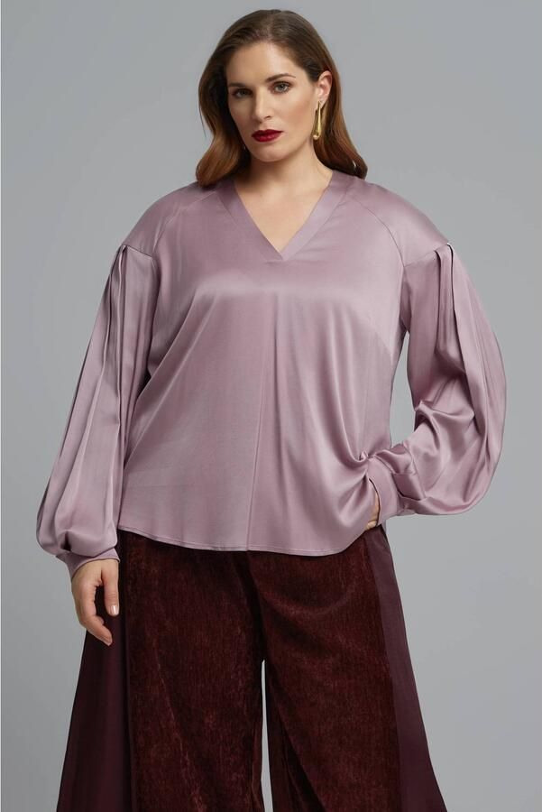 Mat Fashion Plus Size blouse oudroze