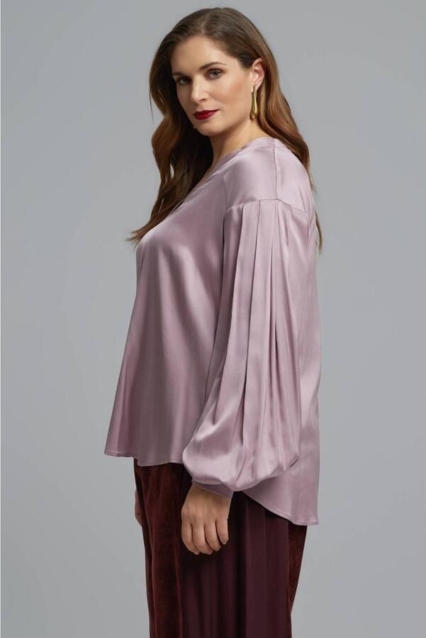 Mat Fashion Plus Size blouse oudroze - Foto 2