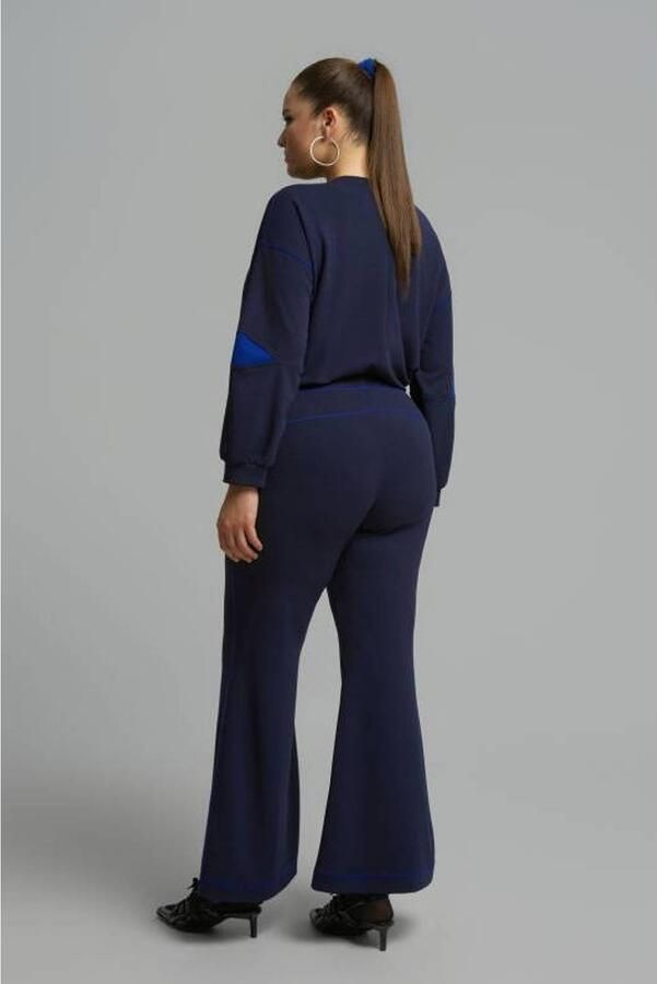 Mat Fashion Plus Size flared tregging donkerblauw - Foto 2