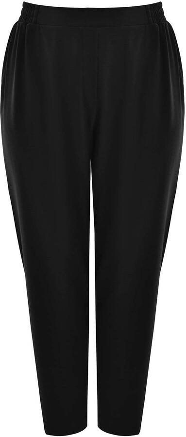 Mat Fashion straight high waist broek zwart