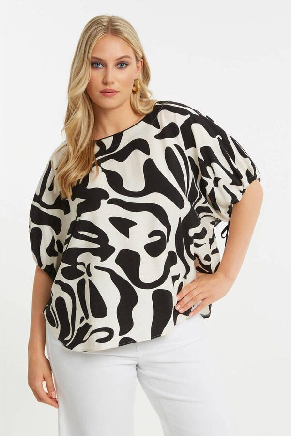 Mat Fashion top zwart