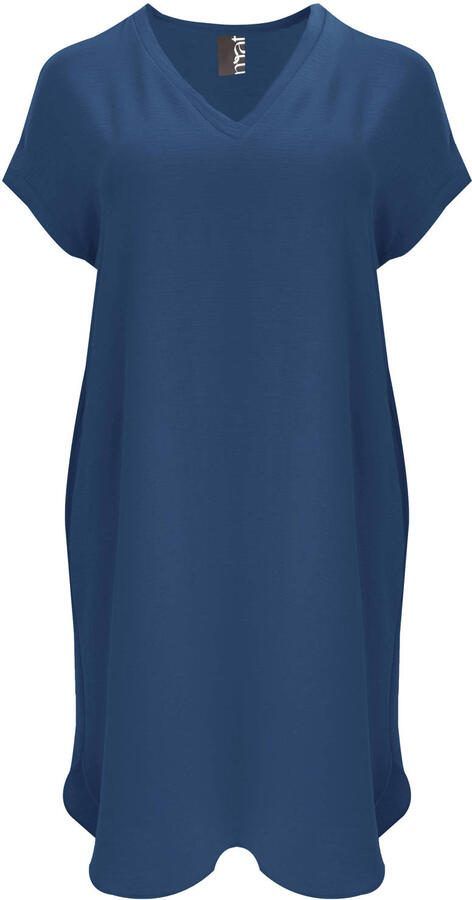 Mat Fashion zomerjurk blauw