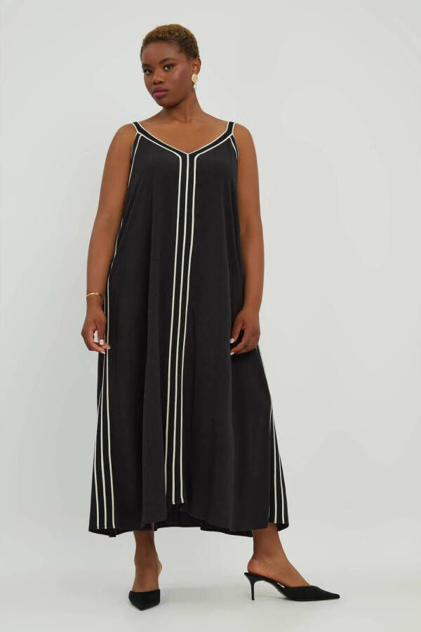 Mat Fashion maxi jurk zwart