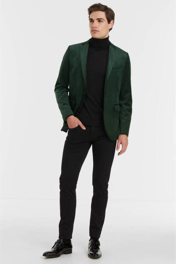 Matinique Slim fit 2-knoops colbert met paspelzak op de borst model 'george'