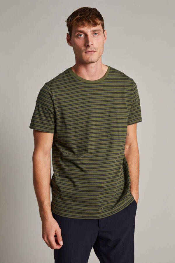Matinique T-shirt met streepmotief model 'Jermane'