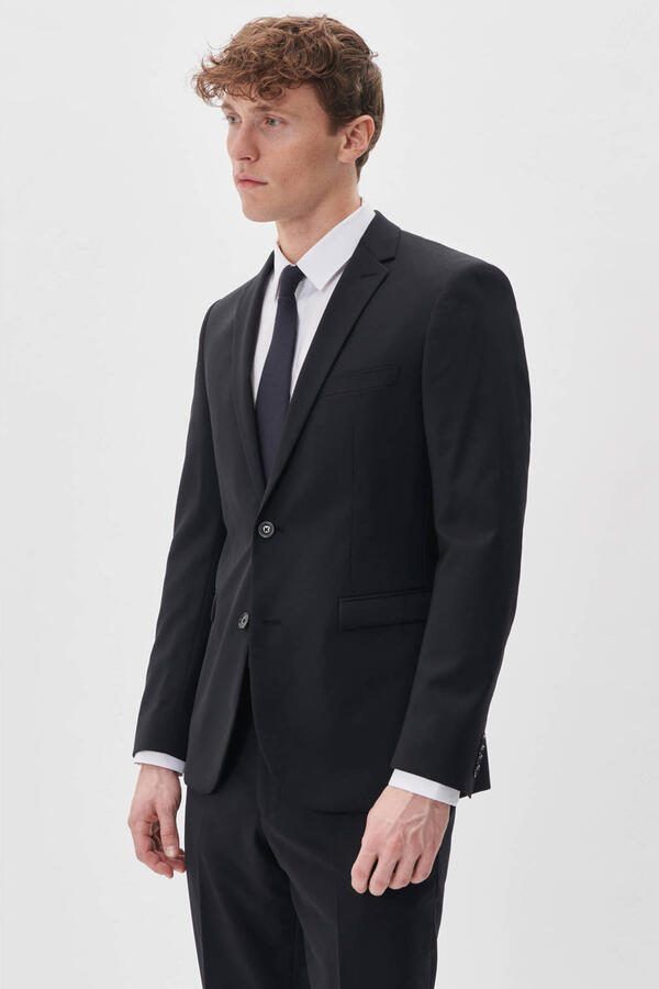 Matinique Slim fit 2-knoops colbert met stretch model 'George' - Foto 3