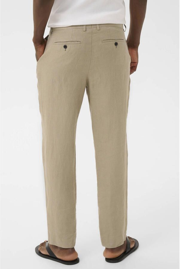 Matinique linnen regular fit pantalon beige - Foto 2