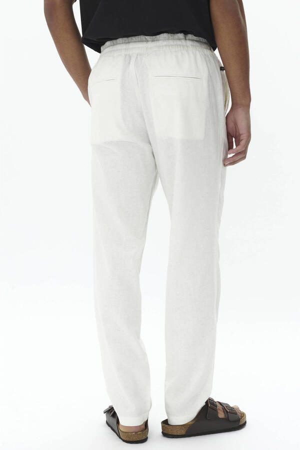 Matinique Straight fit linnenbroek met elastische band Model 'Barton' - Foto 3