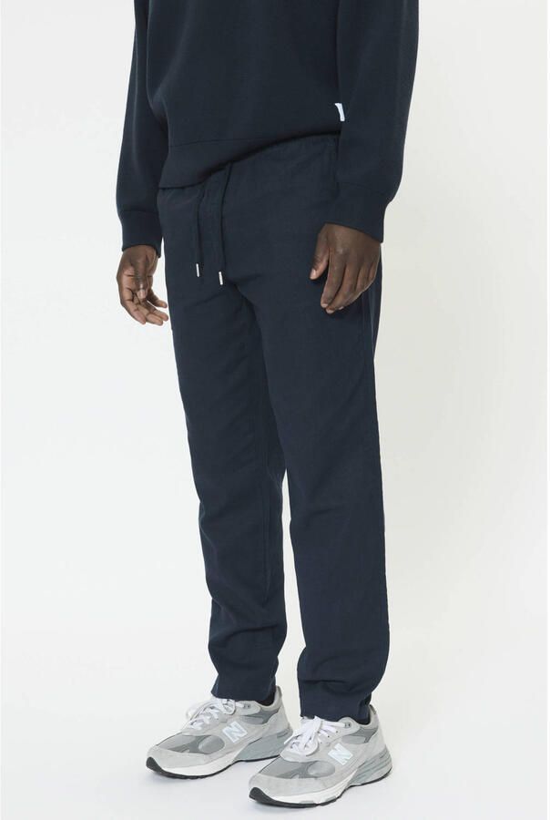 Matinique Straight fit linnen broek met elastische band model 'Barton' - Foto 3