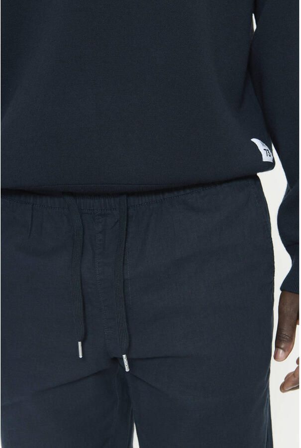 Matinique Straight fit linnen broek met elastische band model 'Barton' - Foto 2