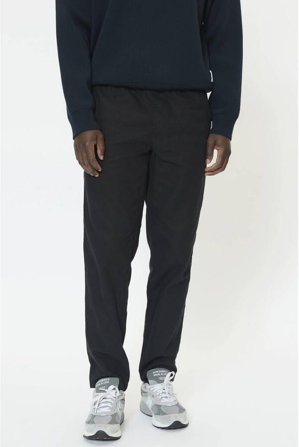 Matinique Straight fit linnenbroek met elastische band Model 'Barton'