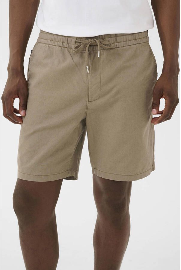 Matinique Regular fit bermuda van een mix van linnen en katoen model 'barton'