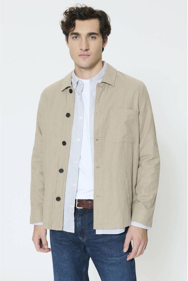 MATINIQUE Heren Overshirts Maoriginal Heritage Beige - Foto 5