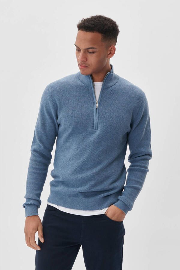 Matinique Gebreide pullover met opstaande kraag model 'lagoon' - Foto 5