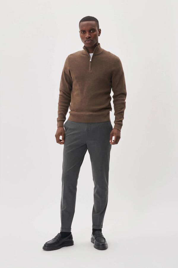 Matinique Bruine Half-Zip Trui voor Heren Brown Heren - Foto 6