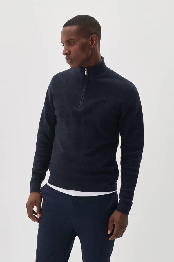 Matinique Gebreide pullover met opstaande kraag model 'lagoon' - Foto 7