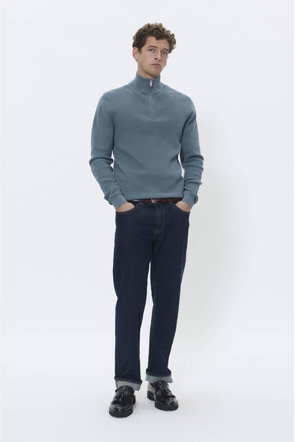 Matinique Gebreide pullover met schipperskraag model 'lagoon'