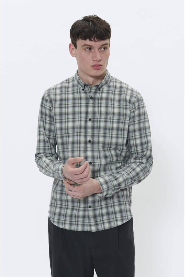 Matinique Slim fit vrijetijdsoverhemd met button-downkraag model 'trostol' - Foto 2