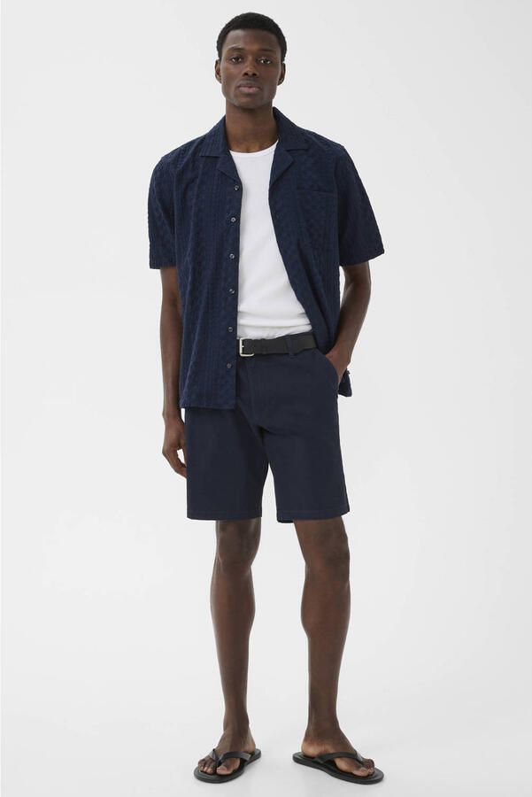 Matinique regular fit chino short donkerblauw - Foto 2
