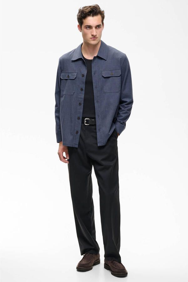 Matinique regular fit overshirt blauw - Foto 2