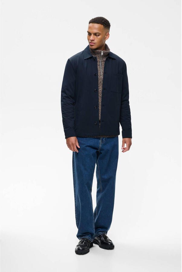 Matinique regular fit overshirt donkerblauw - Foto 2