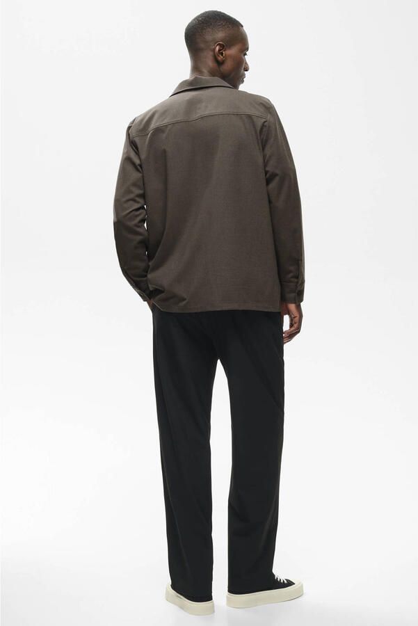 Matinique regular fit overshirt donkerbruin - Foto 3