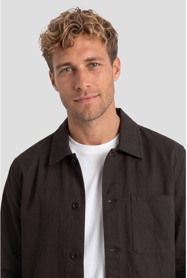 Matinique regular fit overshirt donkerbruin - Foto 2
