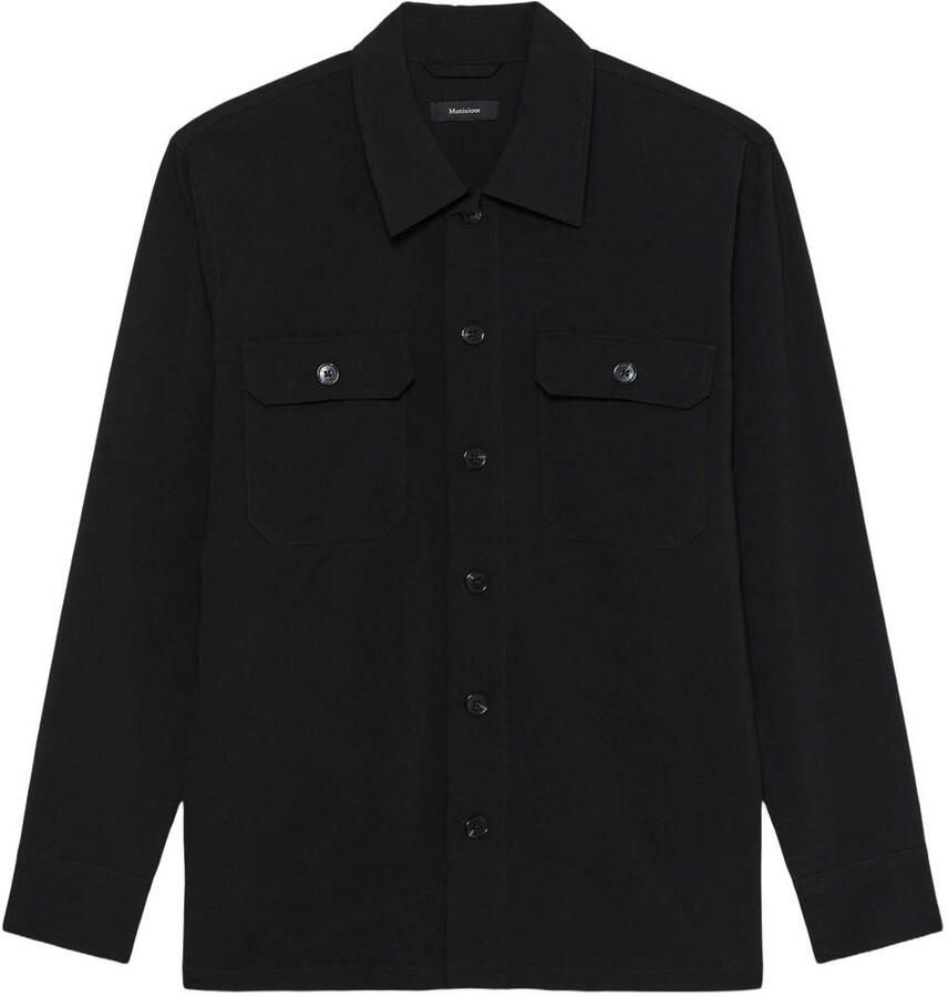 Matinique regular fit overshirt zwart