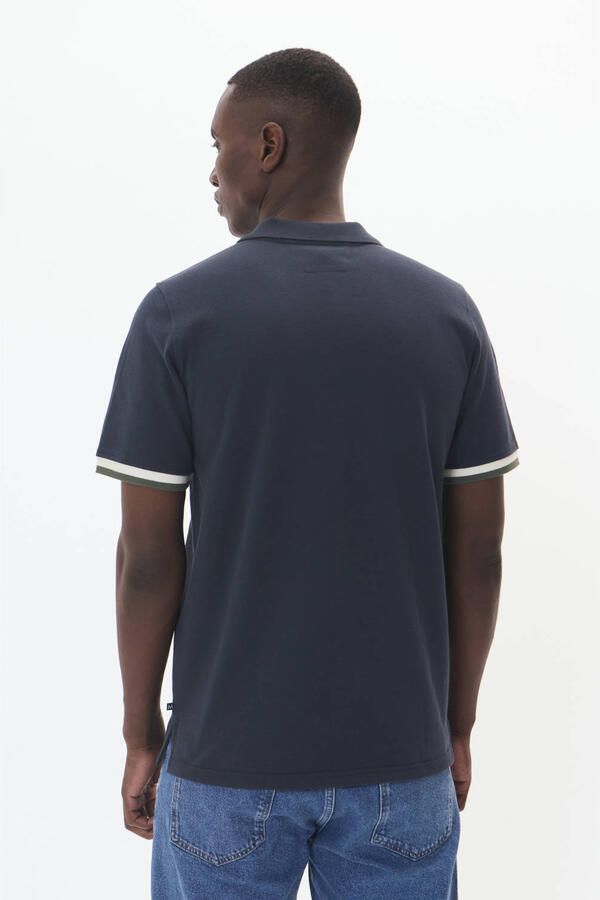 MATINIQUE Heren Polo's & T-shirts Mascout Polo Stripe Donkerblauw - Foto 6