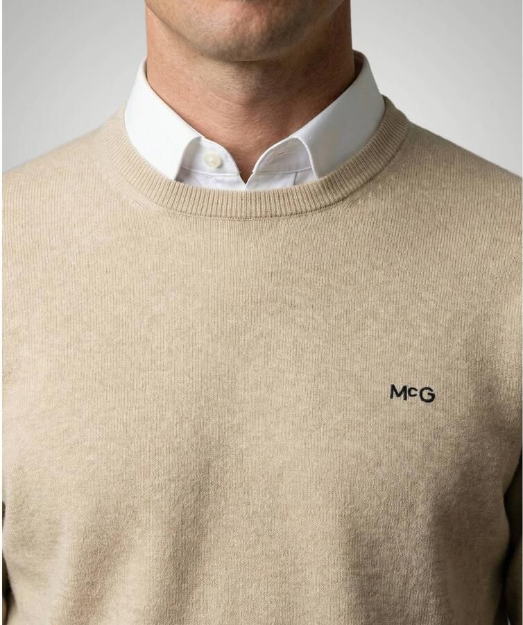 McGregor regular fit gebreide trui met kasjmier- beige - Foto 2