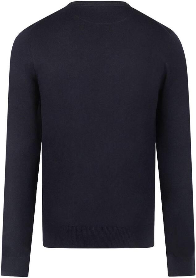 McGregor regular fit gebreide trui met kasjmier donkerblauw - Foto 3