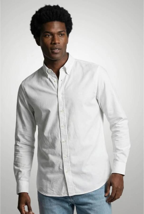 McGregor regular fit poplin overhemd wit