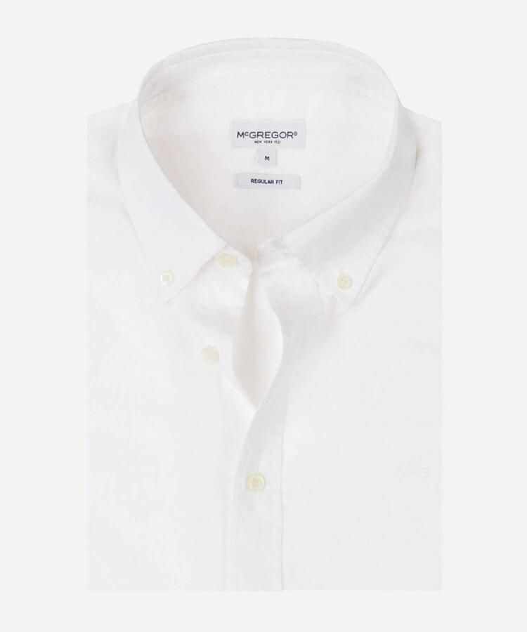 McGregor regular fit poplin overhemd wit - Foto 2