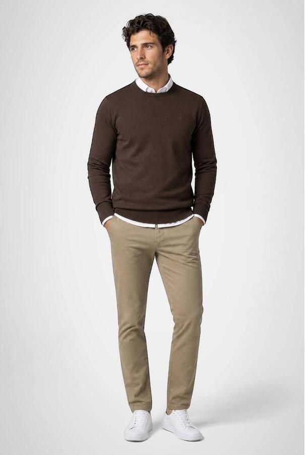 McGregor regular fit trui chocolate brown - Foto 2