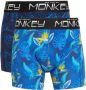 Me & My Monkey boxershort set van 2 kobalt Blauw Jongens Stretchkatoen 104 - Thumbnail 1