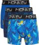 Me & My Monkey boxershort set van 3 blauw kobalt Jongens Stretchkatoen 104 - Thumbnail 1