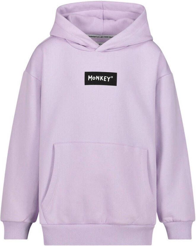 Me & My Monkey hoodie met logo lila Sweater Paars Sweat (duurzaam) Capuchon 116